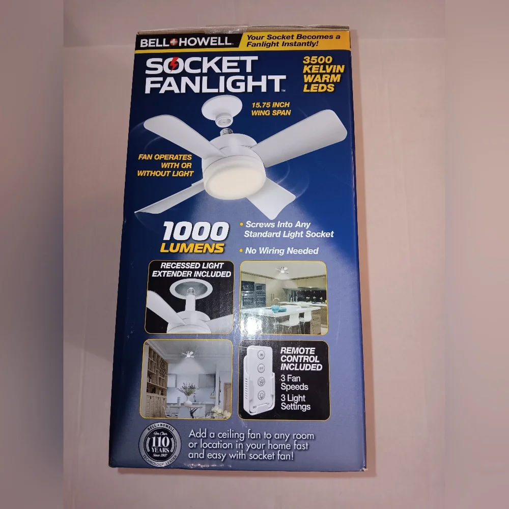 White Socket Fanlight - Picture 2 of 3